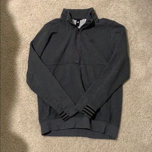 Adidas Men’s Gray Quarter Zip Sweater